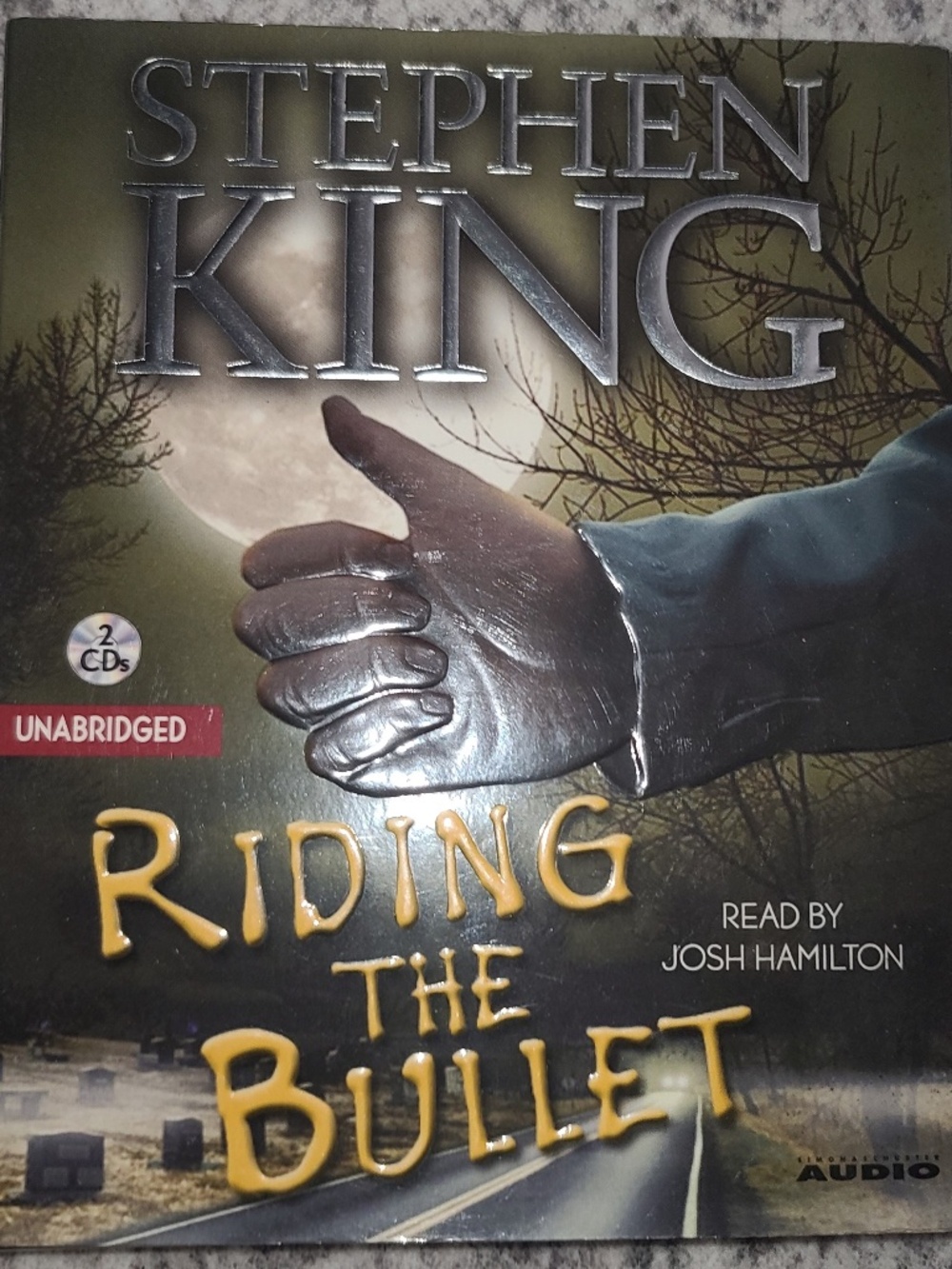 Riding the Bullet" by Stephen King, read by Josh Hamilton 2-CD  NEW in Plastic